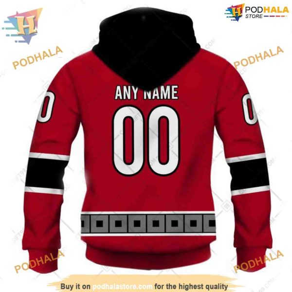 Custom Reverse Retro 2223 Style NHL Carolina Hurricanes Hoodie 3D Sweatshirt