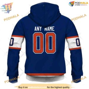 Custom Reverse Retro 2223 Style NHL Edmonton Oilers Hoodie 3D 3
