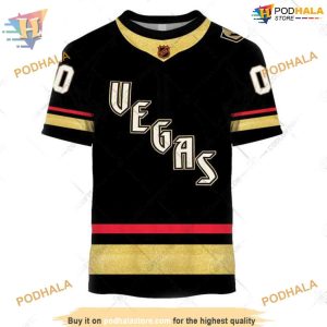 Custom Reverse Retro 2223 Style NHL Vegas Golden Knights Hoodie 3D Shirt 2