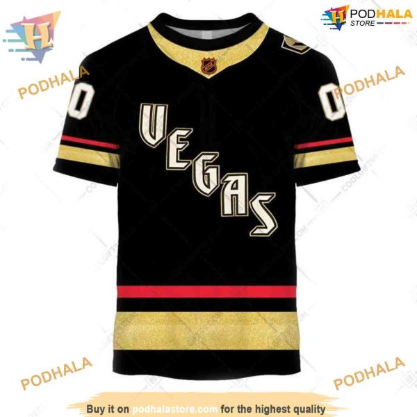 Custom Reverse Retro 2223 Style NHL Vegas Golden Knights Hoodie 3D Shirt