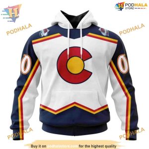 Custom Reverse Retro Kits 2023 NHL Colorado Avalanche Hoodie 3D Sweatshirt 1