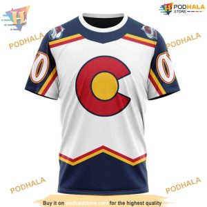 Custom Reverse Retro Kits 2023 NHL Colorado Avalanche Hoodie 3D Sweatshirt 3