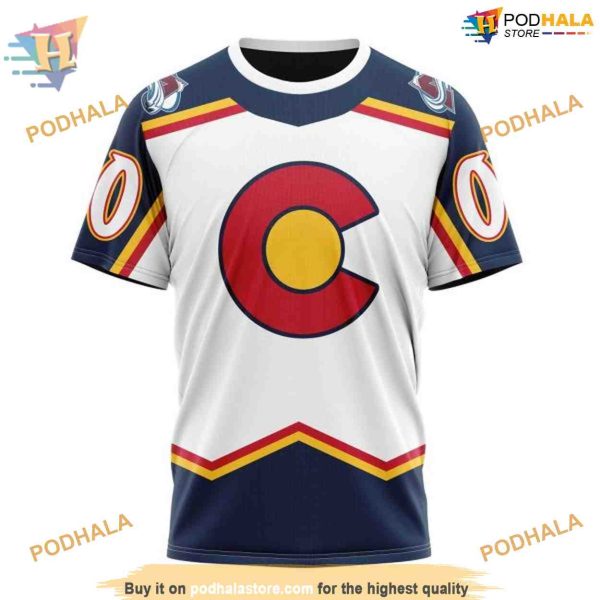 Custom Reverse Retro Kits 2023 NHL Colorado Avalanche Hoodie 3D Sweatshirt