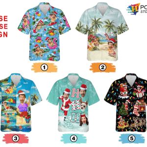 Custom Santa Claus Hawaiian Shirt Personalized Christmas Shirt for Men Women 2