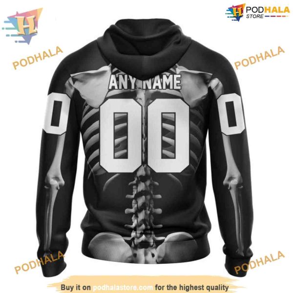 Custom Skeleton Costume For Halloween NHL Carolina Hurricanes Hoodie 3D