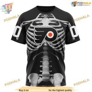 Custom Skeleton Costume For Halloween NHL Philadelphia Flyers Hoodie 3D 3