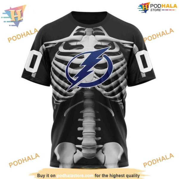 Custom Skeleton Costume For Halloween NHL Tampa Bay Lightning Hoodie 3D