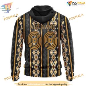 Custom Skull Native Design NHL Chicago Blackhawks Hoodie 3D 2