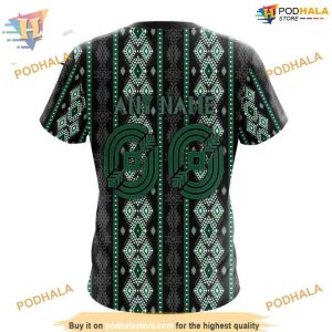Custom Skull Native Design NHL Dallas Stars Hoodie 3D Shirt 4