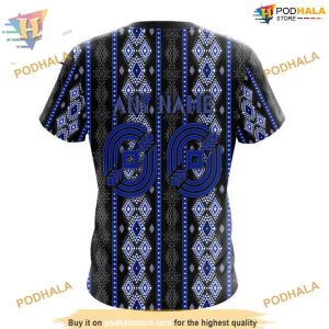 Custom Skull Native Design NHL New York Rangers Hoodie 3D 4