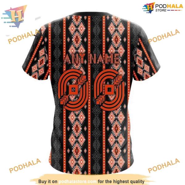 Custom Skull Native Design NHL Philadelphia Flyers Hoodie 3D