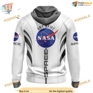 Custom Space Force NASA Astronaut Design NHL Calgary Flames Hoodie 3D 2