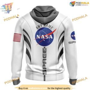 Custom Space Force NASA Astronaut Design NHL Chicago Blackhawks Hoodie 3D 2