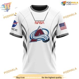Custom Space Force NASA Astronaut Design NHL Colorado Avalanche Hoodie 3D 3