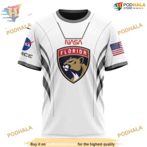 Custom Space Force NASA Astronaut Design NHL Florida Panthers Hoodie 3D 3
