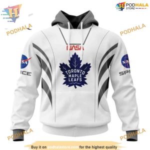 Custom Space Force NASA Astronaut Design NHL Toronto Maple Leafs Hoodie 3D