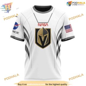 Custom Space Force NASA Astronaut Design NHL Vegas Golden Knights Hoodie 3D 3