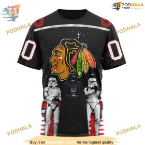Custom Star Wars Design May The 4th Be With You NHL Chicago Blackhawks Hoodie 3D 3