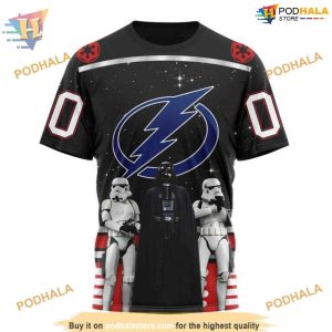 Custom Star Wars Design May The 4th Be With You NHL Tampa Bay Lightning Hoodie 3D 3