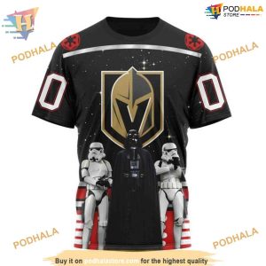 Custom Star Wars Design May The 4th Be With You NHL Vegas Golden Knights Hoodie 3D 3