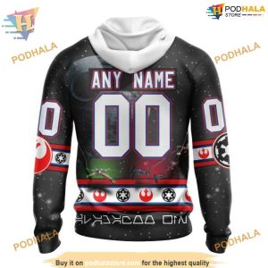Custom Star Wars Design NHL Carolina Hurricanes Hoodie 3D Sweatshirt 2