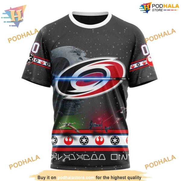 Custom Star Wars Design NHL Carolina Hurricanes Hoodie 3D Sweatshirt