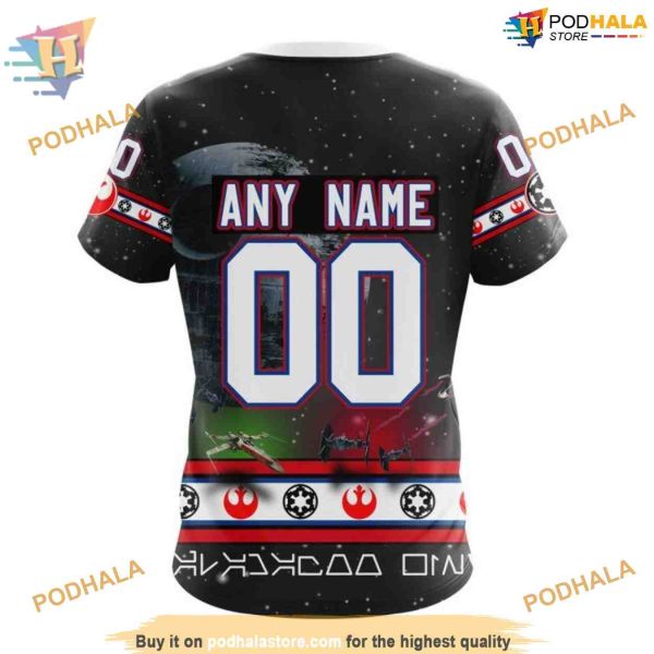 Custom Star Wars Design NHL Carolina Hurricanes Hoodie 3D Sweatshirt