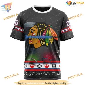 Custom Star Wars Design NHL Chicago Blackhawks Hoodie 3D 3