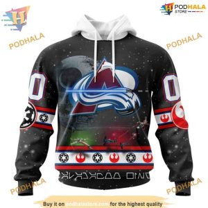 Custom Star Wars Design NHL Colorado Avalanche Hoodie 3D Sweatshirt 1