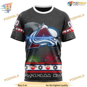 Custom Star Wars Design NHL Colorado Avalanche Hoodie 3D Sweatshirt 3