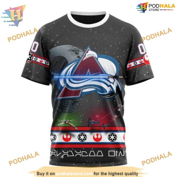 Custom Star Wars Design NHL Colorado Avalanche Hoodie 3D Sweatshirt