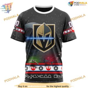 Custom Star Wars Design NHL Vegas Golden Knights Hoodie 3D Shirt 3