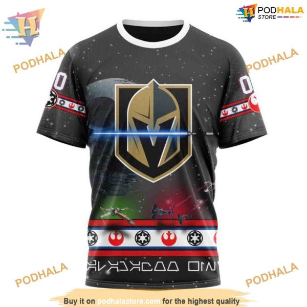 Custom Star Wars Design NHL Vegas Golden Knights Hoodie 3D Shirt