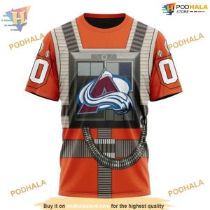 Custom Star Wars Rebel Pilot Design NHL Colorado Avalanche Hoodie 3D 3