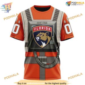 Custom Star Wars Rebel Pilot Design NHL Florida Panthers Hoodie 3D 3