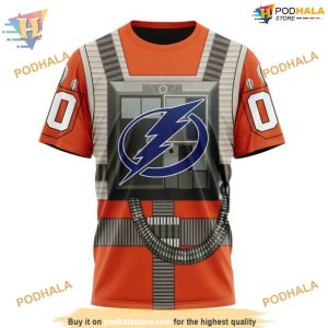 Custom Star Wars Rebel Pilot Design NHL Tampa Bay Lightning Hoodie 3D 3