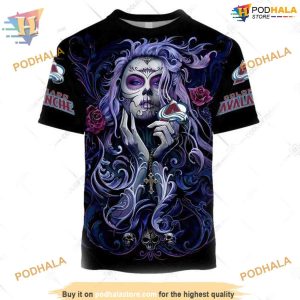 Custom Tattoo Girl Artwork 2023 Unisex NHL Colorado Avalanche Hoodie 3D 2