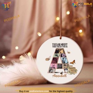 Custom TaySwift Eras Tour Alphabetical Initial Ornament Swiftie Christmas Gift 2