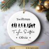 Custom Taylor Swiftmas Ornament, Personalized Swiftie Decor, Eras Tour Gift
