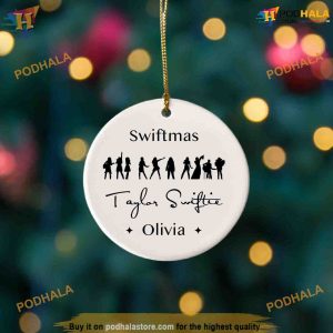 Custom Taylor Swiftmas Ornament Personalized Swiftie Decor Eras Tour Gift 3