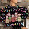 Custom Ugly Christmas Family Sweater, Personalized Photo Xmas Gift