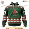 Custom Unisex Hockey Celebrate St Patrick's Day NHL Vancouver Canucks Hoodie 3D