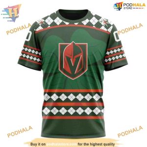 Custom Unisex Hockey Celebrate St Patrick's Day NHL Vegas Golden Knights Hoodie 3D 3