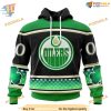 Custom Unisex Hockey St Patrick's Day NHL Edmonton Oilers 3D Hoodie Shirt