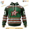 Custom Unisex Kits Hockey Celebrate St Patrick's Day NHL Dallas Stars Hoodie 3D