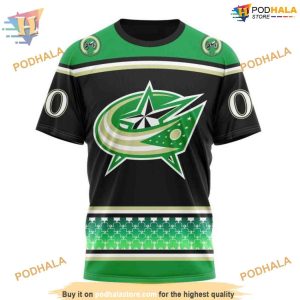 Custom Unisex St Patrick's Day NHL Columbus Blue Jackets 3D Hoodie 3