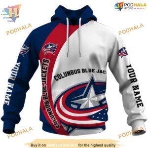 Custom You Laugh I Laugh You Cry I Cry NHL Columbus Blue Jackets Hoodie 3D 2