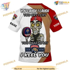 Custom You Laugh I Laugh You Cry I Cry NHL Florida Panthers Hoodie 3D 4