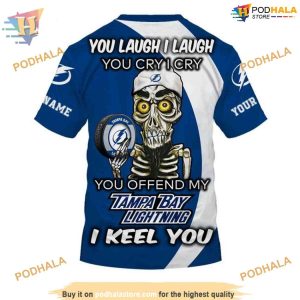 Custom You Laugh I Laugh You Cry I Cry NHL Tampa Bay Lightning Hoodie 3D 4