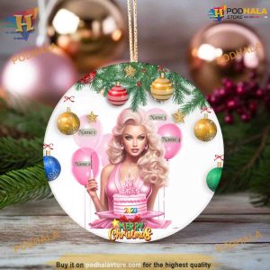Customized Barbie Ornament, Custom Family Ornaments